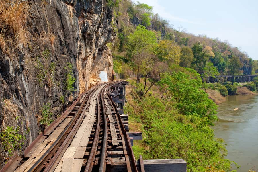 3-Day River Kwai, Floating Market and Erawan Waterfalls - Day 3: Bridge on the River Kwai, then Don-Rak cemetery