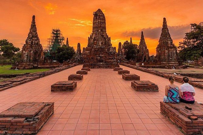 Afternoon Ayutthaya heritage site & River Boat Ride at Sunset - Snack box time plus Chaoprom market wandering
