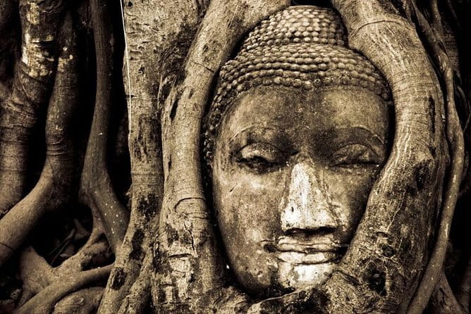 Ancient City & Temples of Ayutthaya ( UNESCO ) by River Cruise with Buffet Lunch - Reclining Buddha at Wat Lokayasutharam: big scale, simple wow