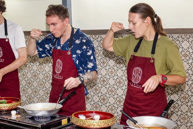 Authentic Thai Cooking with the Largest market visit &TukTuk ride - What you actually cook: classic Thai dishes with skill you can repeat