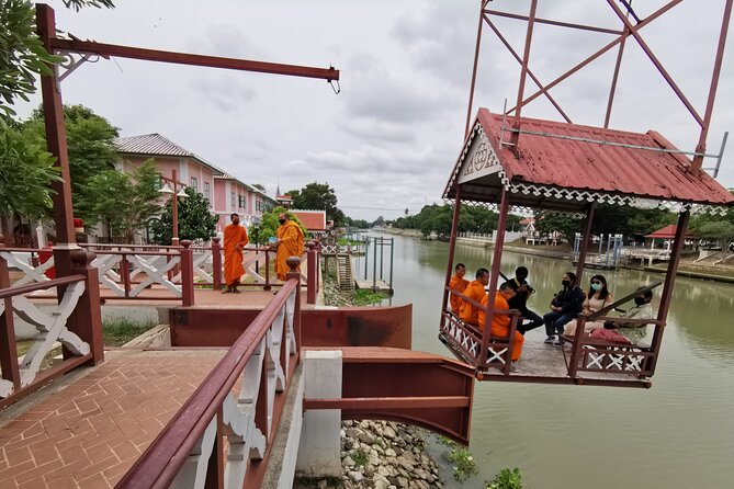 Ayutthaya Historical Park Private Car Service (No guide) - Wat Niwet Thammaprawat: the cable-car temple moment