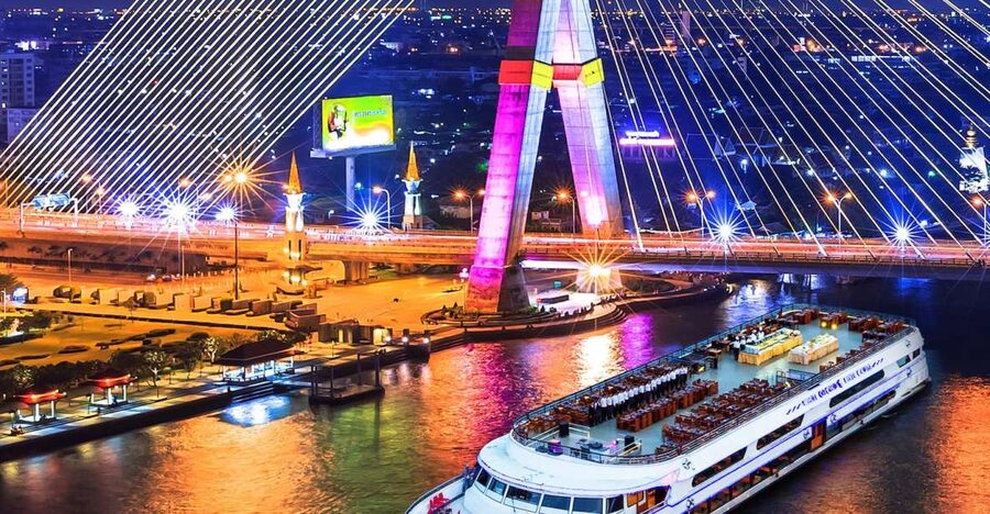 Bangkok: 2-Hour Dinner & Shows on White Orchid River Cruise - Boarding at the riverfront: how to find your way fast