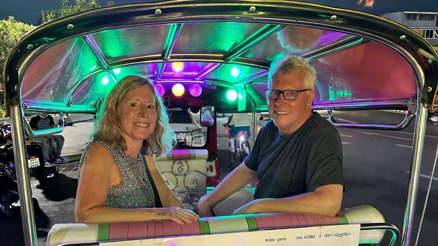 Bangkok Adventure Tuk Tuk Food Tour - The rooftop bar moment: Wat Arun views plus a mocktail reset