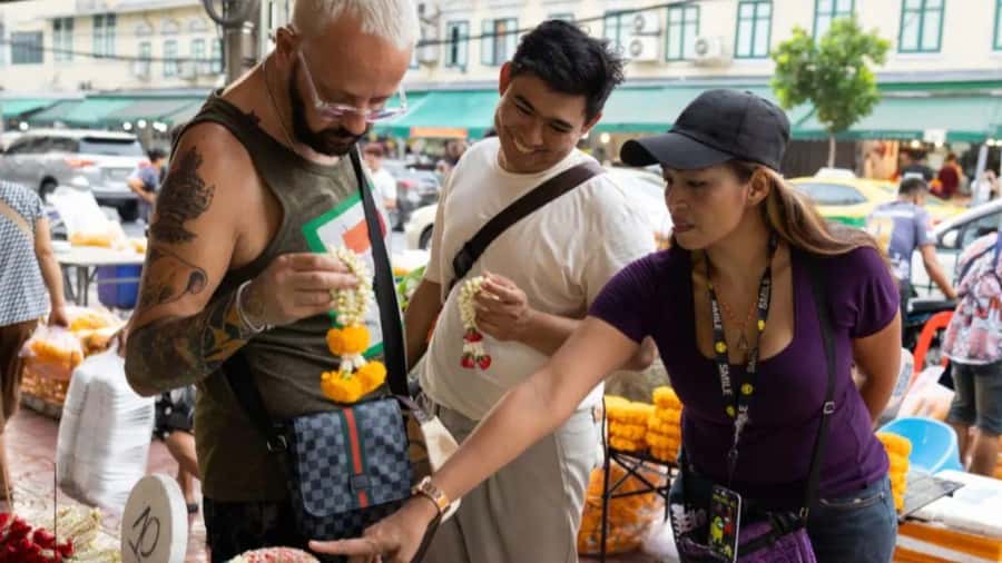 Bangkok Adventure Tuk Tuk Food Tour - Getting started at Hua Lamphong MRT Station Exit 2