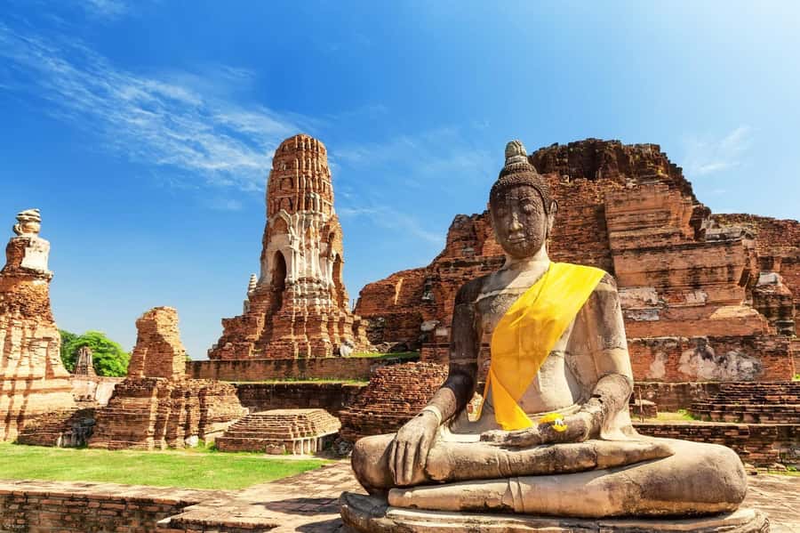 Bangkok: Ayutthaya Temples and River Cruise Day Tour - Wat Lokayasutharam: the reclining Buddha and the best photo moments