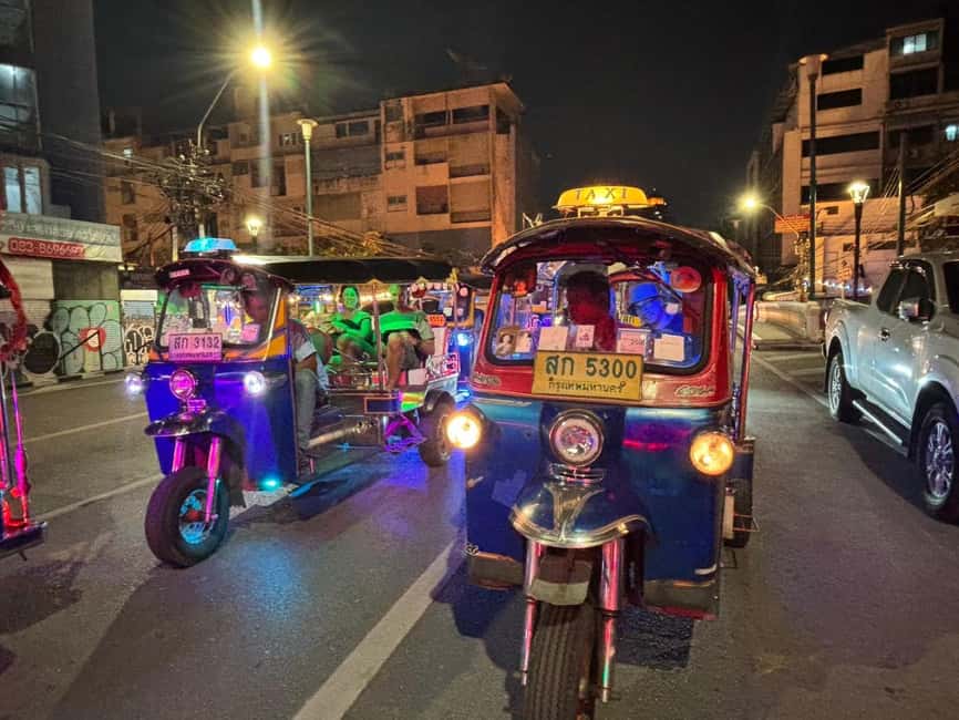 Bangkok: Bangkok's Magic Nighttime Tuk Tuk Adventure - Khao San Road at night, then dinner that ends the chase