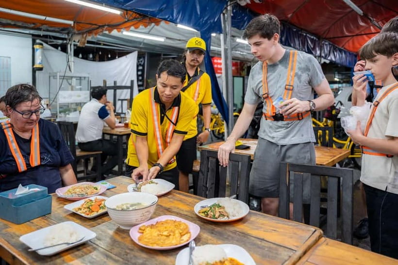 Bangkok by Night Cycling Tour with Street-food Meal - Chinatown After Dark: Lanterns, Signs, and Street-Food Energy