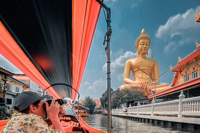 Bangkok Canal Tour: 2-Hour Longtail Boat Ride - Wat Paknam Phasi Charoen and the massive Buddha photo moment