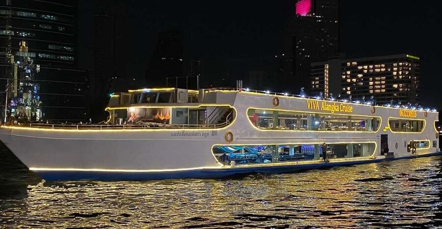 Bangkok: Chao Phraya Buffet Dinner Viva Alangka Cruise - From Asiatique (Warehouse 7) to Pier 1 boarding