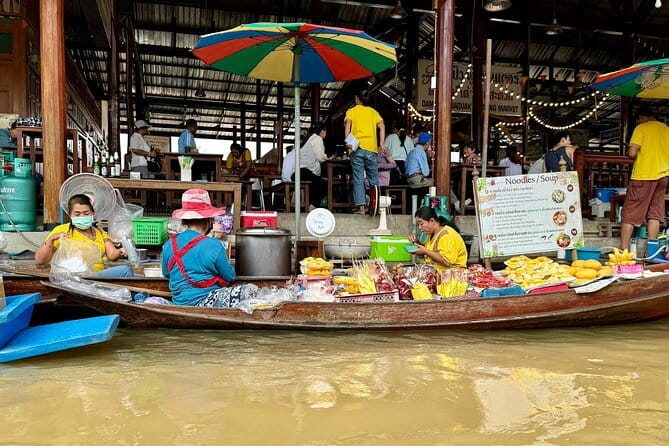 Bangkok: Floating Market & Train Market Discovery - Damnoen Saduak Floating Market: longtail boat and canal life
