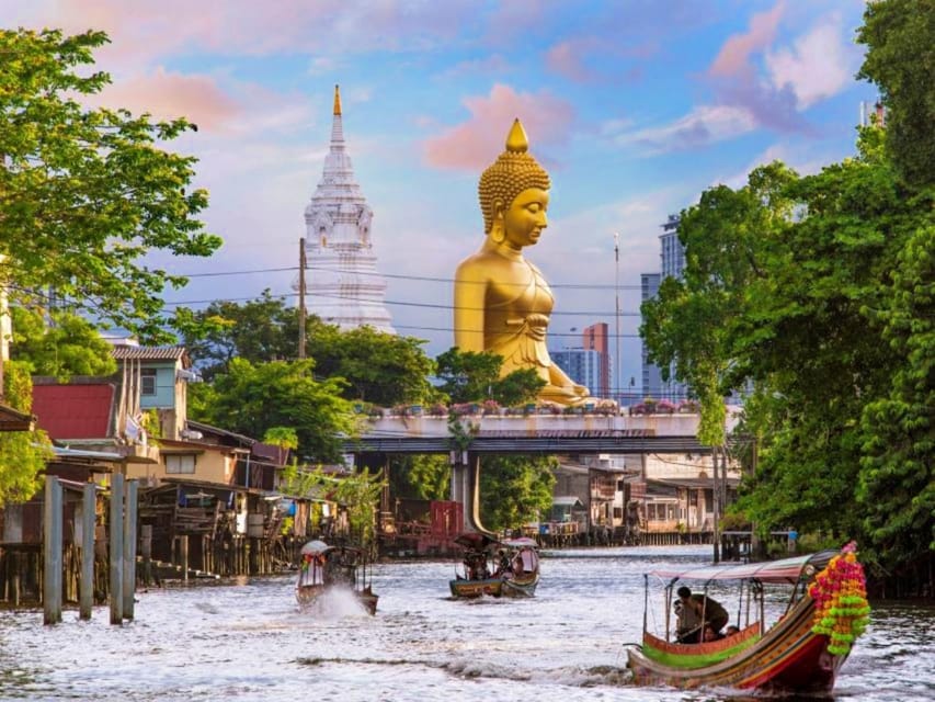 Bangkok: Grand Palace, Wat Arun & Giant Buddha Iconic Tour - Lunch on a Floating River Restaurant: Where the Day Coasts