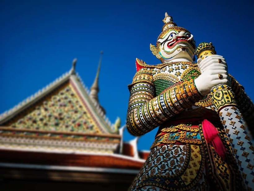Bangkok: Grand Palace, Wat Pho, Wat Arun Sacred & Local Tour - Wat Arun by the river: Temple of Dawn views that payoff