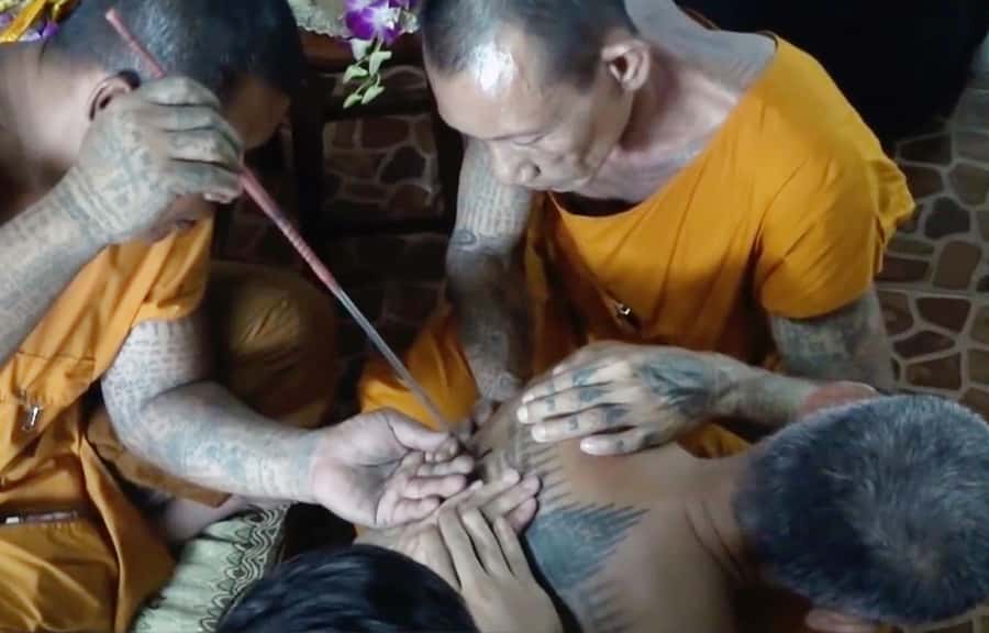 Bangkok: Hand-Poke Tattoo Guide at Wat Bang Phra & Blessing - The full 5-hour flow at a glance