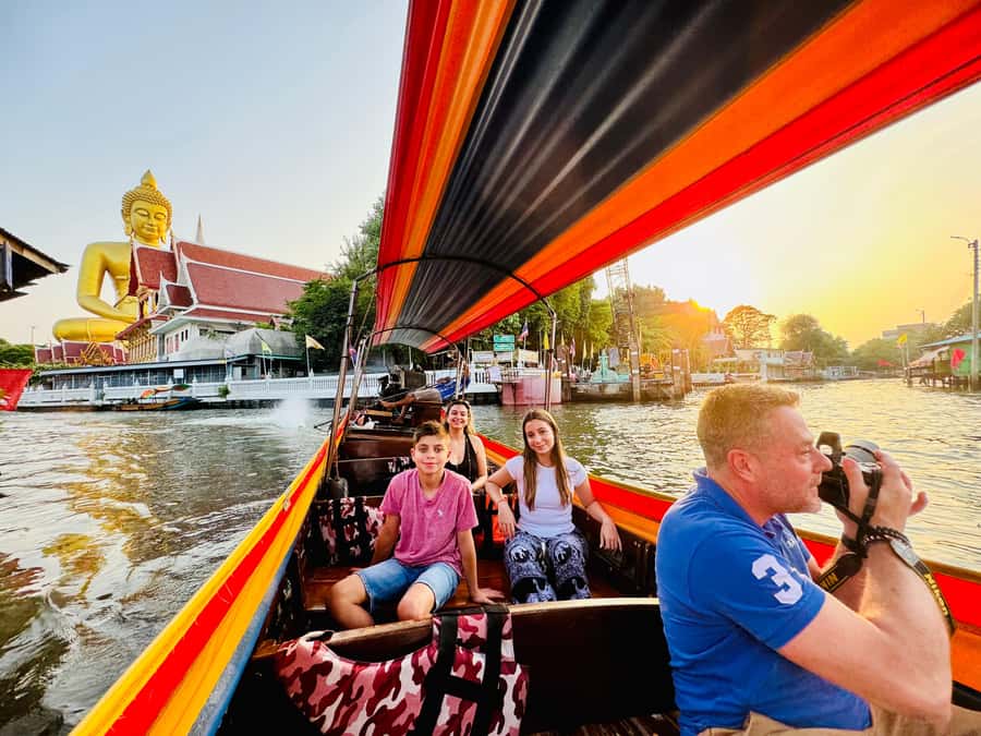 Bangkok: Highlights with Food Tour & Sunset in Wat Arun - The long-tail boat canal ride: a Bangkok view most people miss