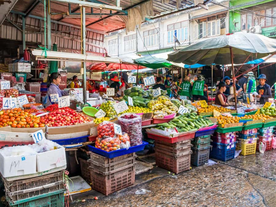 Bangkok: Khlong Toei Market & Bang Krachao Island Bike Tour - Lunch near the neighborhoods, then you head back by ferry