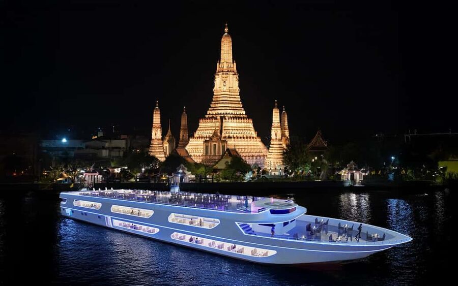 Bangkok Luxury White: Sunset or Buffet Dinner Cruise - Chao Phraya Views From ICONSIAM and ASIATIQUE
