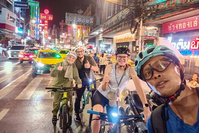 Bangkok Night Bike Tour -Hotel-pickup & Dinner - Chinatown and Yaowarat: street-food alleys you can’t fake