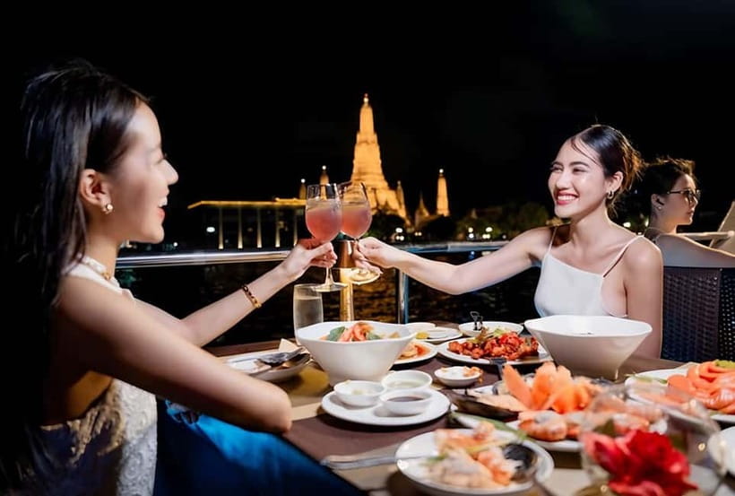 Bangkok: Opulence Luxury River Dinner Cruise with Live Band - Stepping on The Opulence: three decks, one night, different vibes