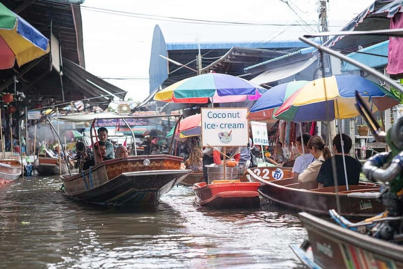 Bangkok: Premium Damnoen Saduak & Railway Market By Food Bus - Salt Lake De Maeklong Coffee Shop, snacks plus a silhouette photo moment