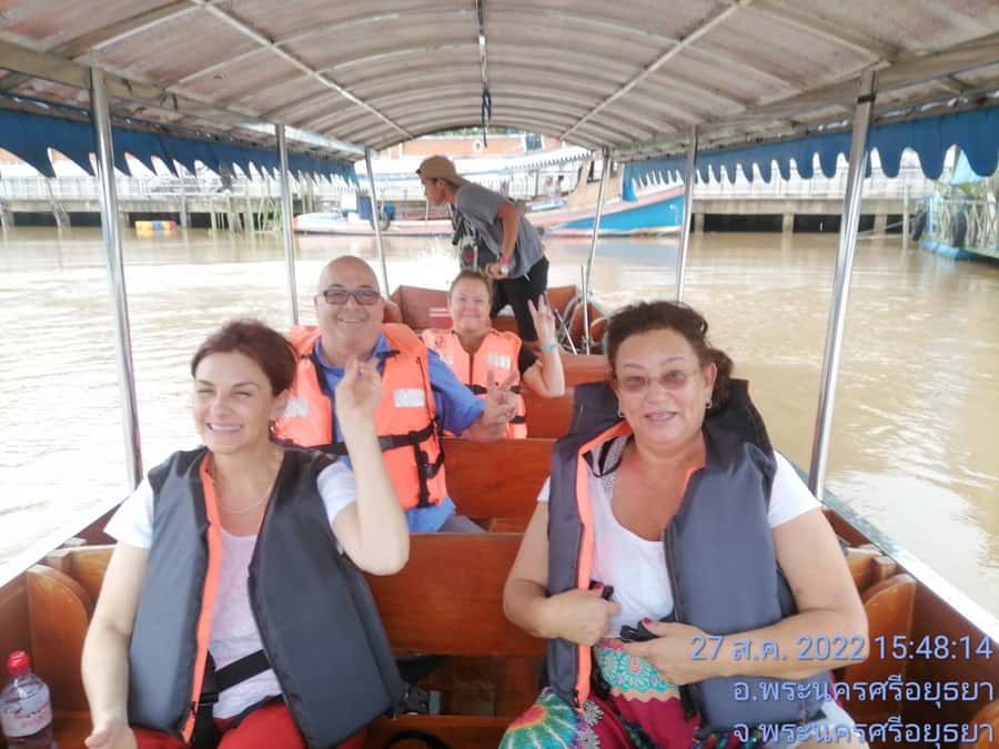 Bangkok: Private Trip to Ayutthaya Temples & Night Market - Long-tail boat around the island city, plus the elephant possibility