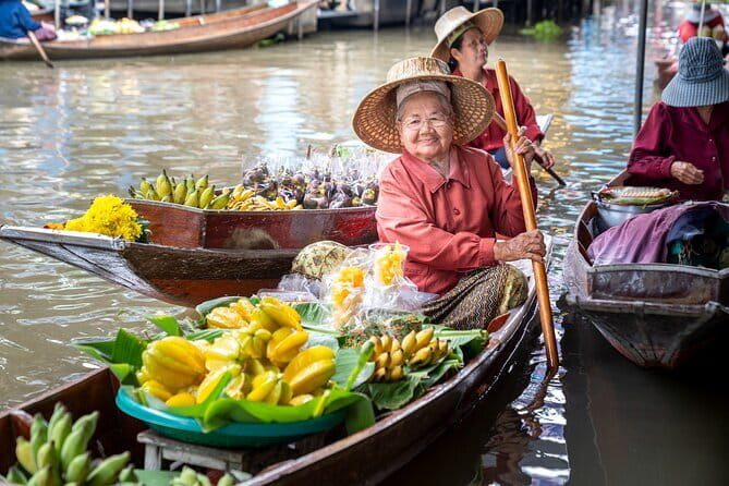 Bangkok: Railway & Damnoen Saduak Floating Market with Transfer - Getting Around Comfortably: Van, Pickup, Group Size, and Timing