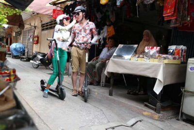 Riverside E-Scooter Adventure with StreetFood Snack
