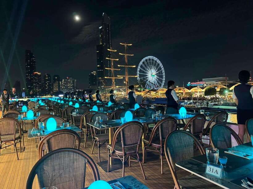 Bangkok: Royal Princess River Dinner Cruise with Live Music - From Asiatique to Pier 1, your ticket and seat plan