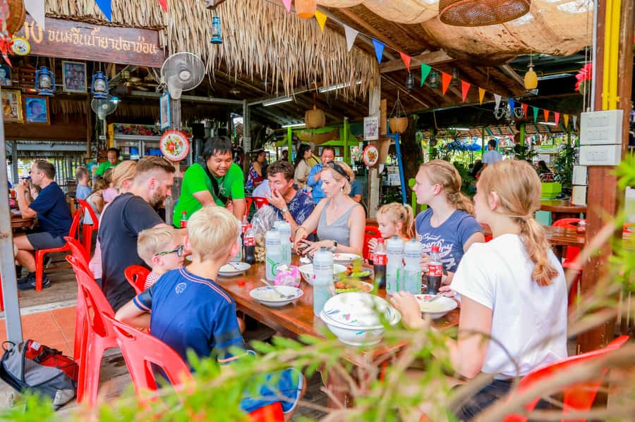 Bangkok’s Past with Local Taste Tour by Bike and Boat - Lunch by the canal, plus the puppet show chance