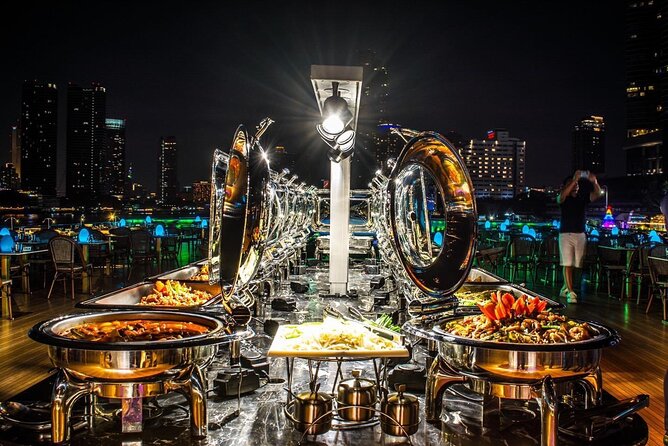 Bangkok Sunset or Evening Dinner Cruise (The Planet Cruise) - Live Duo Band, Thai Classical Dance, and Stage Lighting