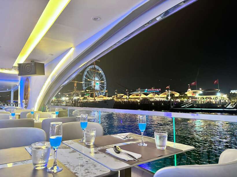 Bangkok: The Planet Chao Phraya River Dinner Cruise - IconSiam, Wat Arun, Grand Palace Area: The Sights From the Water