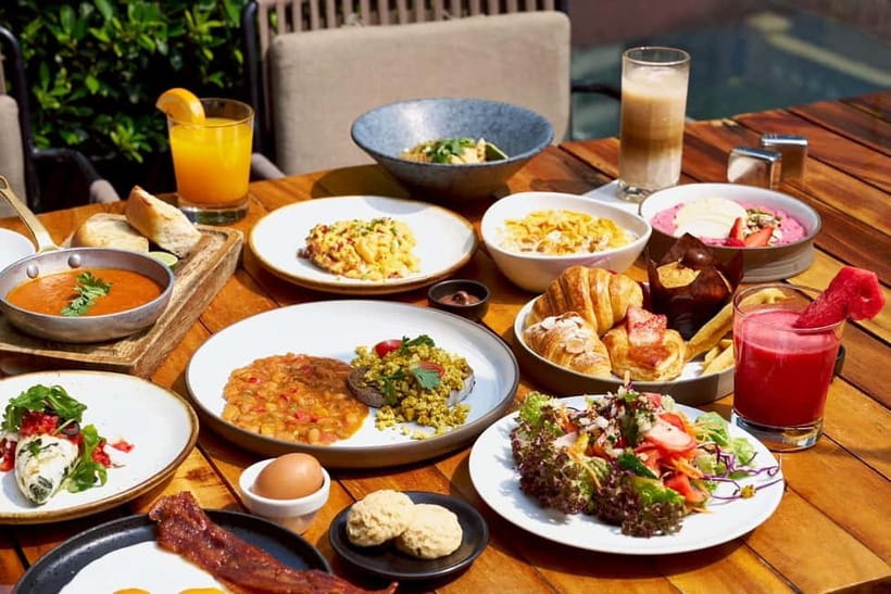Bangkok: Weekend Breakfast Buffet at W Bangkok - The Buffet Layout: Pastries, Cold Cuts, Fruits, and Asian Comfort