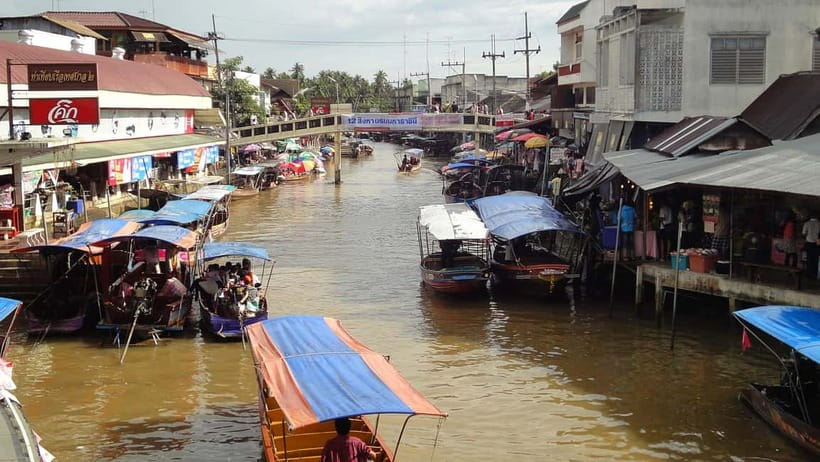 BKK: Damnoen Floating Market, Maeklong Rail & River Bridge - From Bangkok Yai to Kanchanaburi, a day built around three iconic moments