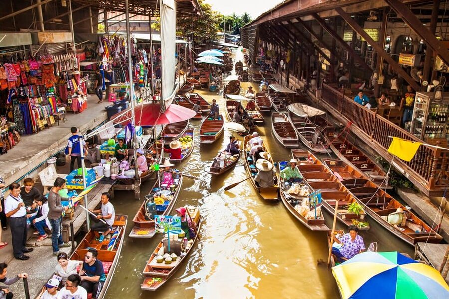 BKK : Private Damnoen Saduak Floating Market Half Day - What the Floating Market Feels Like Up Close (and Up the Canal)