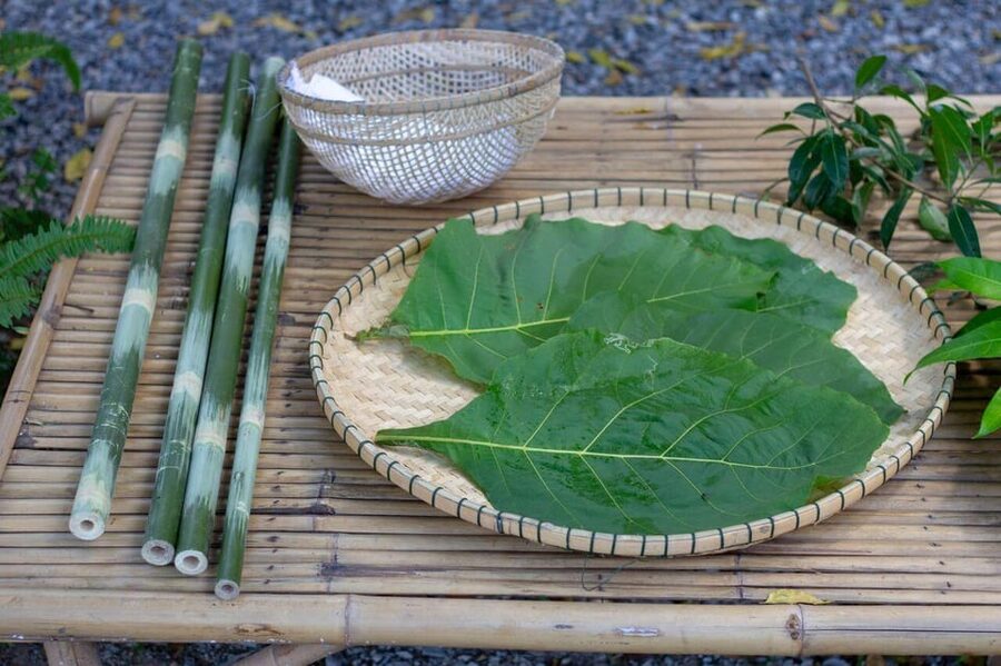 Cultural immersion: Thai cooking, rice farming, eco printing - Pla Tapian wickerwork and the leaf-fish souvenir