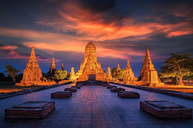 Discover Ayutthaya at Sunset: Historic Temples & River Cruise - Wat Chaiwatthanaram: riverside symmetry and Khmer-style prang