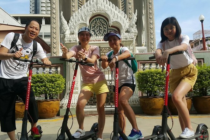 Electric Scooter Tour of Bangkok - China Town maze and food-or-shopping energy