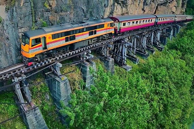 Erawan Waterfalls-Death Railway & River Kwai Tour - The Death Railway train ride: the story you can feel