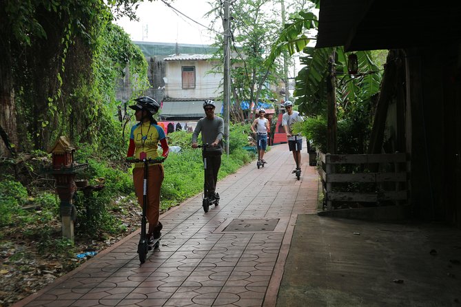 Explore Bangkok by E-Scooter & Try Street Food - The setup at Jamming Thailand, practice ride, and scooter confidence