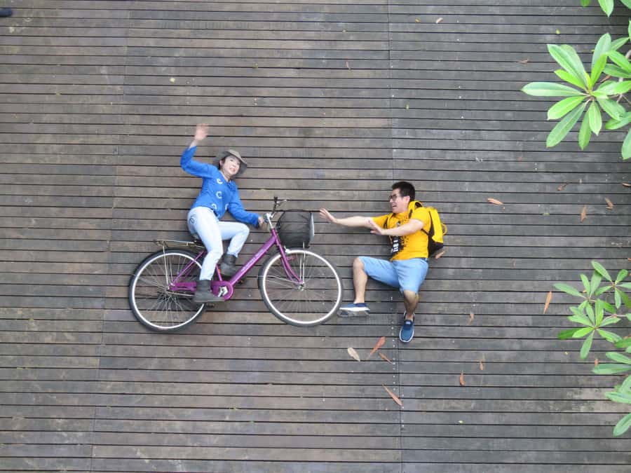 Explore Bangkok jungle by bike, kayak & boat - small group - Cruiser Bike Time: 7 to 10 Kilometers of Green Breathing Space
