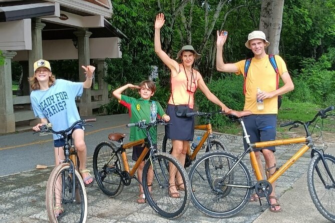 Family Bicycle Tour in the Green Oasis of Bangkok on Bamboo bikes - Sri Nakhon Khuean Khan Park and Botanical Garden: Jungle-Style Riding and a Sunset Payoff