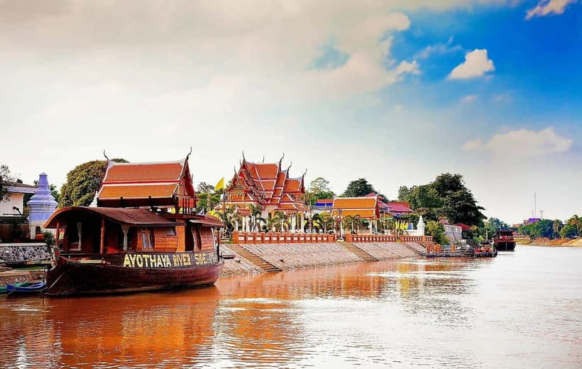 From Ayutthaya: Ayutthaya Heritage Boat Ride - What You See From the Water, Including Wat Chaiwattanaram