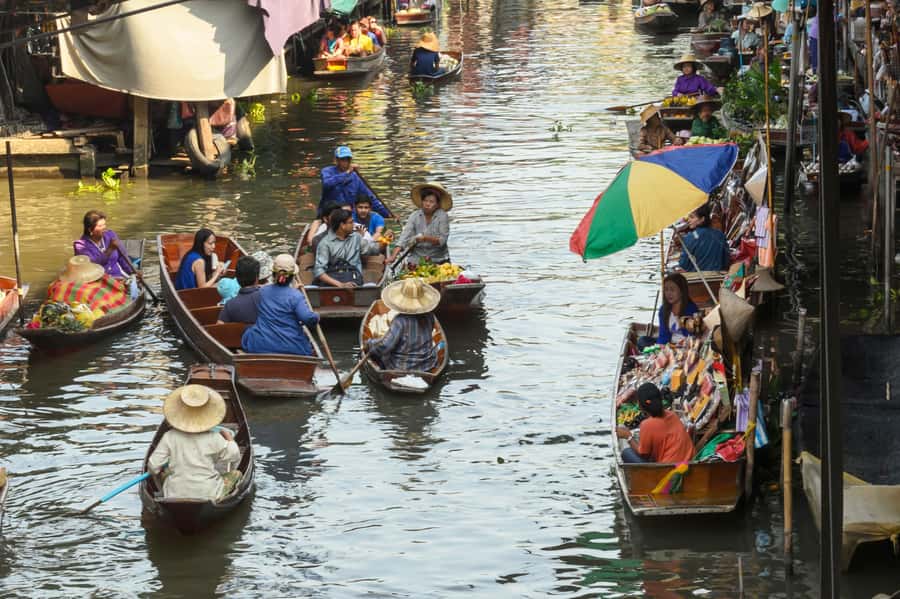 From Bangkok: Kanchanaburi Tour with Floating Market Visit - Kra Sae Cave Bridge and the Death Railway train segment