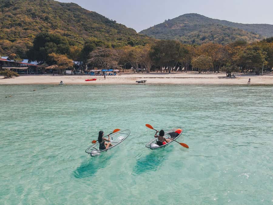From Bangkok: Pattaya Island Trip with Drone Photos - Water time that actually feels included: clear kayak and SUP