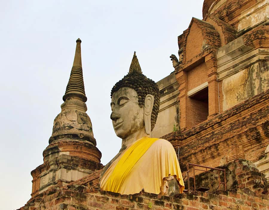 From Bangkok: Private Guided Tour of Ayutthaya’s 6 Temples - Wat Lokaya Sutharam: The Reclining Buddha in Open Air