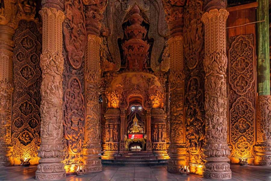 From Bangkok: The Sanctuary of Truth with Private Transfer - The Sanctuary of Truth (Prasat Sajja Tham): Mahogany and Teak Craft You Can See