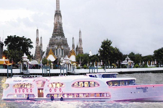 Grand Pearl Dinner Cruise: Dining & Live Performances - The Night Route: Wat Arun, Grand Palace, and More
