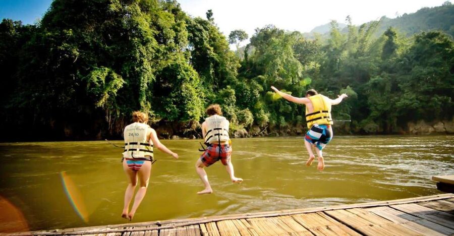 Kanchanaburi: 3-Day Highlights Tour from Bangkok with Meals - River Kwai Jungle Rafts: check in, cruise, then Hellfire Pass Memorial