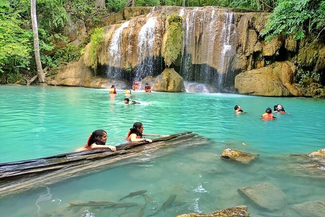 Kanchanaburi Full Day Tour: River Kwai and Erawan Falls - Pickup and the big road trip from Bangkok