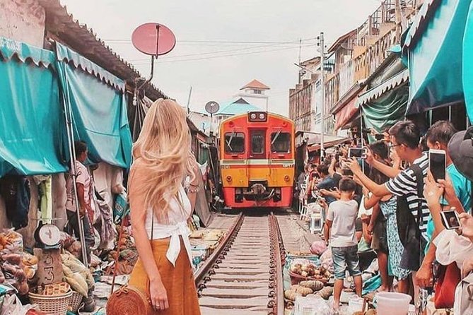 Maeklong Railway & Floating Market Tour (Private & All-Inclusive) - Maeklong Railway Market: what it feels like when the train enters