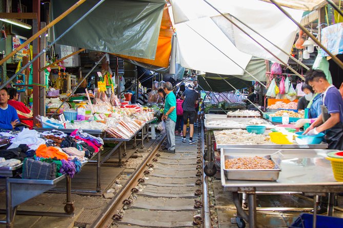 Maeklong Railway Market, Tha Kha Floating Market And The Hidden Gems - Wat Bang Kung: Riverside Lunch and a Banyan-Tree Chapel
